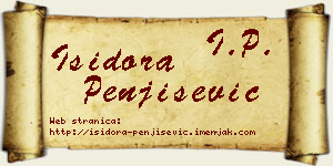 Isidora Penjišević vizit kartica